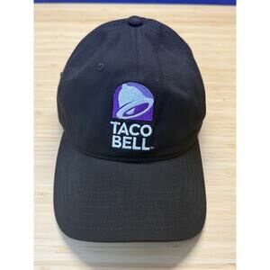 Taco Bell Rare Logo Hat Cap - Adjustable Black ￼